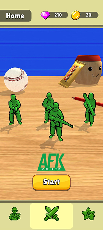 Cạnh tranh trong việc gầy dựng đội quân lính nhựa tại game Toy Army IO 0