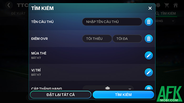 Hướng dẫn nhập môn Thị Trường Chuyển Nhượng trong game EA Sports FC Mobile Vietnam 1