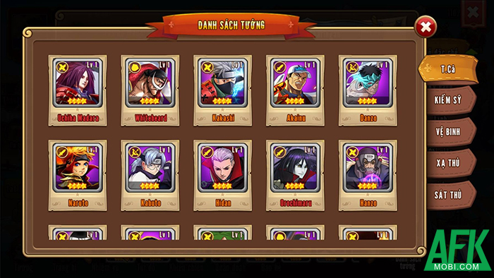 Tứ Hoàng Hỏa Quốc game đấu tướng chiến thuật chủ đề Naruto kết hợp One Piece 1 Tứ Hoàng Hỏa Quốc game đấu tướng chiến thuật chủ đề Naruto kết hợp One Piece 1