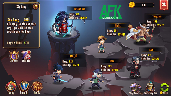 Tứ Hoàng Hỏa Quốc game đấu tướng chiến thuật chủ đề Naruto kết hợp One Piece 4 Tứ Hoàng Hỏa Quốc game đấu tướng chiến thuật chủ đề Naruto kết hợp One Piece 4