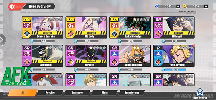 Ultimate Hero Class game đấu tướng lấy chủ đề My Hero Academia có đồ họa 3D anime tuyệt đẹp 1