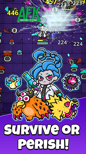 Chiến đấu tiêu diệt các đợt sinh vật đột biến trong game Undercity: Creature Survival 1