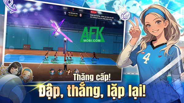 Gầy dựng đội bóng chuyền nữ của bản thân mình trong game Volley Girls: Volleyball SPIKE afkmobi volleygirls 1jpg