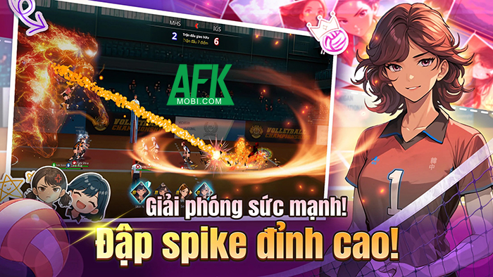 Gầy dựng đội bóng chuyền nữ của bản thân mình trong game Volley Girls: Volleyball SPIKE 1