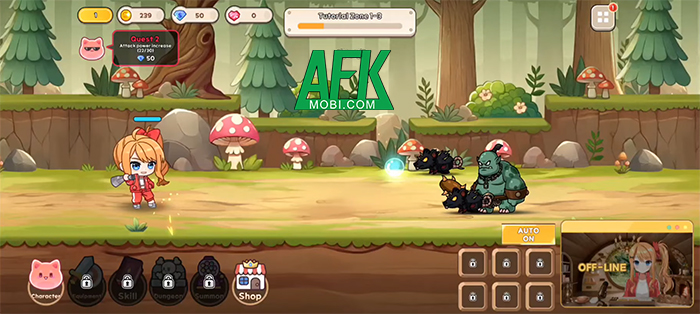 Nhập vai cô nàng VTuber bị xuyên không vào trò chơi diện tử trong game VTuber: Idle RPG 0