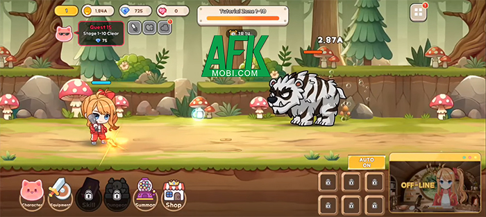 Nhập vai cô nàng VTuber bị xuyên không vào trò chơi diện tử trong game VTuber: Idle RPG 3