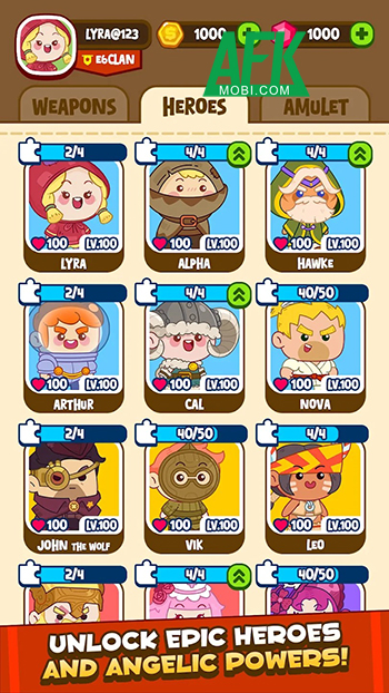 Chiến đấu hạ bọn kẻ thù cùng những anh hùng chibi tại game Wanderland: Angel Hunters RPG 0 Chiến đấu hạ bọn kẻ thù cùng những anh hùng chibi tại game Wanderland: Angel Hunters RPG 0