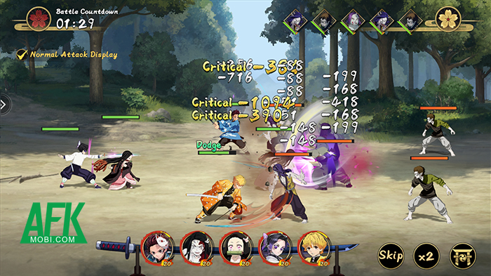 Water Breathing: Mystic Blade game đấu tướng loạn chiến lấy chủ đề Thanh Gươm Diệt Quỷ 3