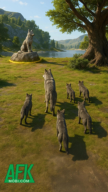 Đi săn để phát triển con sói của bạn trong game Wolf Survival: Wild Hunting 3