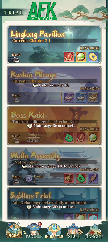 Wulin Buzz game idle thẻ tướng tap tap lấy chủ đề kiếm hiệp Kim Dung 4