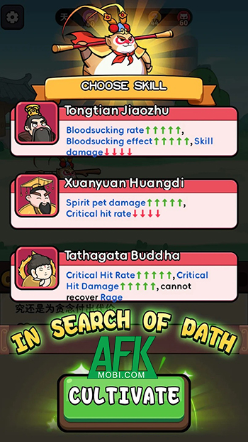 Wukong Go - Idle RPG Games trò chơi phiêu lưu text-based lấy chủ đề Tây Du Ký 3