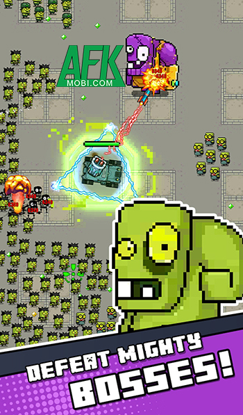 Lái xe Jeep càn quét bọn xác sống trong trò chơi Zombie Siege - Roguelike.io 1
