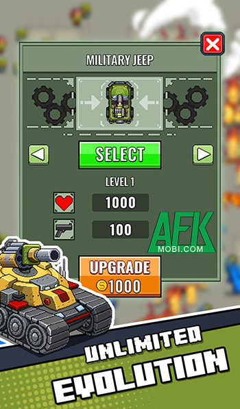 Lái xe Jeep càn quét bọn xác sống trong trò chơi Zombie Siege - Roguelike.io 3