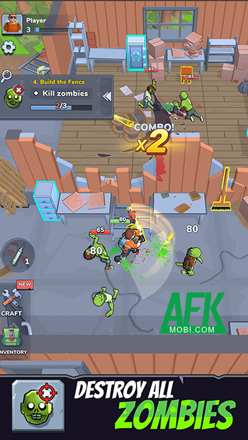 Zombie Slasher: Survival RPG cho game thủ tự tay xây dựng khu trú ẩn trong thế giới tận thế 1