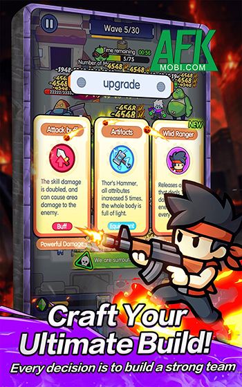 Cùng các siêu anh hùng tiêu diệt bọn xác sống trong game Zombie Strike: Hero Rising 2