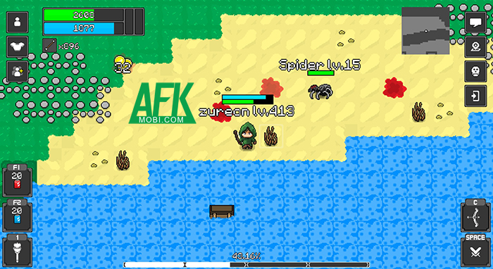 Cày cuốc, phát triển nhân vật trong một thế giới pixel hoài cổ tại game Zureon Online 1