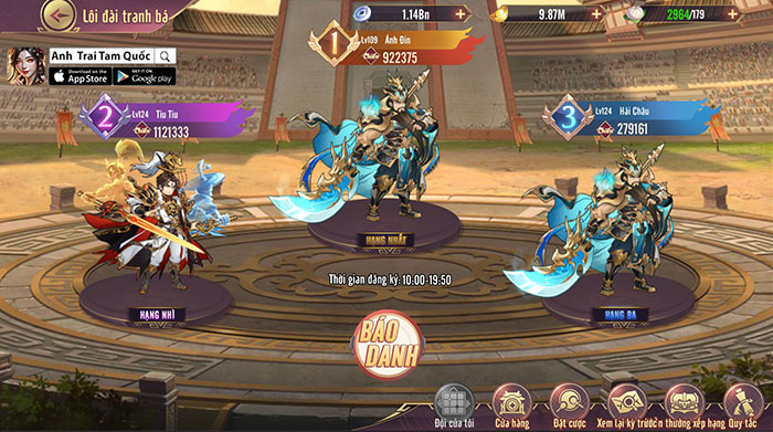 Trải nghiệm sớm game Anh Trai Tam Quốc thêm một