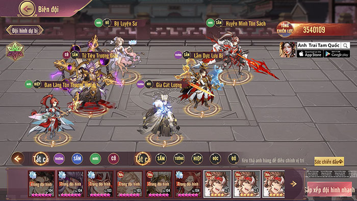 Anh Trai Tam Quốc game đấu tướng chiến thuật cập bến thị trường Việt Nam 1