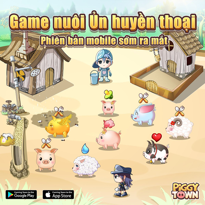Webgame Ủn Ỉn sắp trở lại nền tảng di động với tên mới Piggy town Ủn À Ủn Ỉn 1
