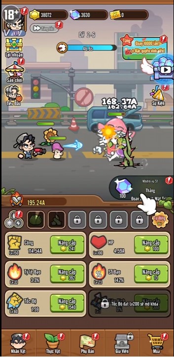 Mời bạn vào game Thực Vật Đại Chiến Yêu Thú lai tạo cây trồng chống lại zombie 0