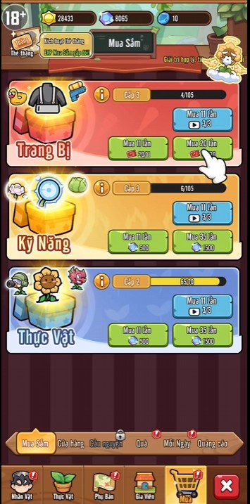 Mời bạn vào game Thực Vật Đại Chiến Yêu Thú lai tạo cây trồng chống lại zombie 3