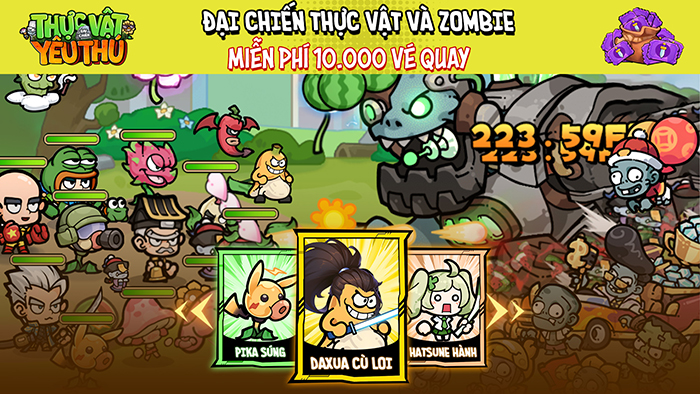 Thực Vật Đại Chiến Yêu Thú: Xả stress cùng dàn Zombie “biết khóc” 0 Thực Vật Đại Chiến Yêu Thú: Xả stress cùng dàn Zombie “biết khóc” 0