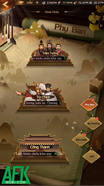 Bước vào game Trận Chiến Tam Quốc: Quốc Chiến trị quốc thời chiến loạn 4