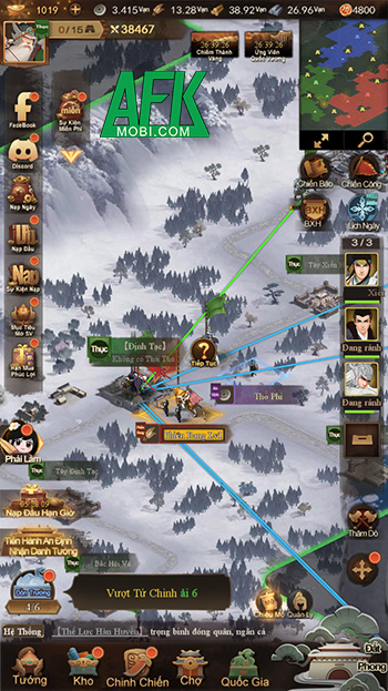 Bước vào game Trận Chiến Tam Quốc: Quốc Chiến trị quốc thời chiến loạn 5