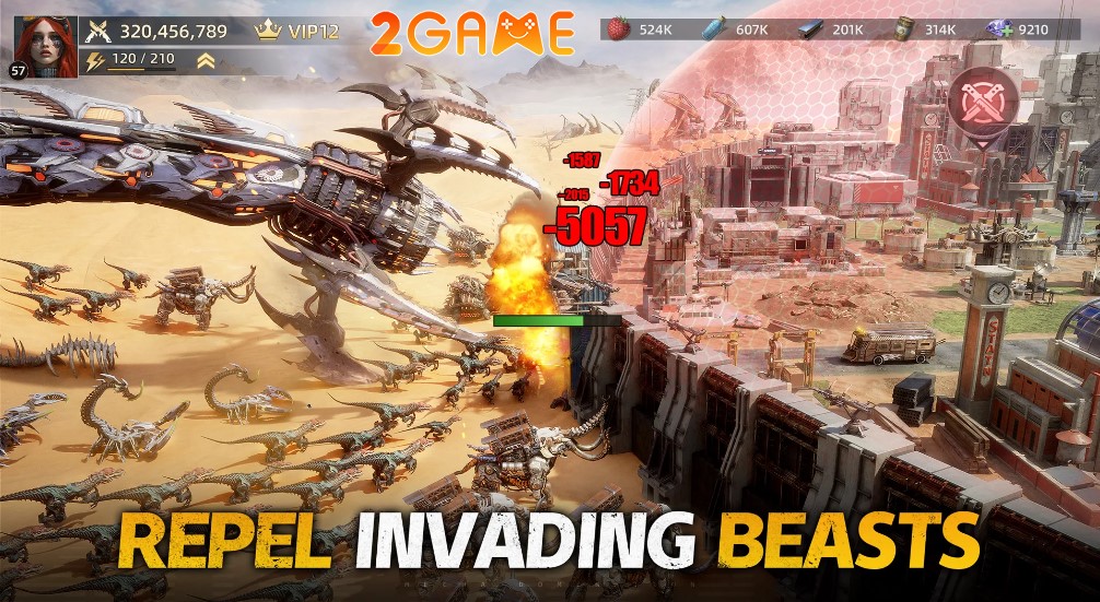 Đại chiến khủng long máy móc trong game Age of Mecha: Survival age of mecha survival 4