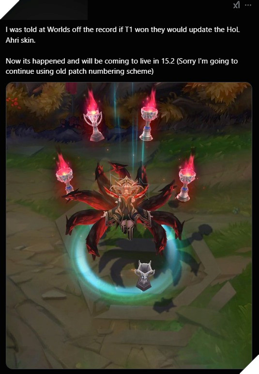 LMHT: Riot Games bat ngo am tham chinh sua trang phuc Ahri cua Faker khien fan vui mung 2 LMHT: Riot Games bất ngờ âm thầm chỉnh sửa trang phục Ahri của Faker khiến fan vui mừng 2