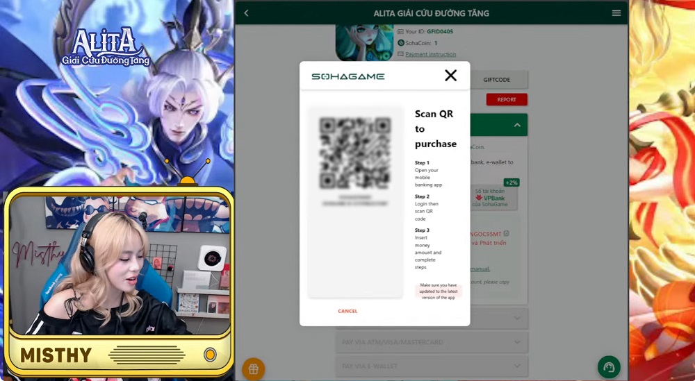 Nạp 60 củ để nâng sao Nữ Oa ngay trên Stream: Chị Đẹp Misthy “mê” Alita Giải Cứu Đường Tăng lắm rồi! alitagiaicuuduongtang misthy 1