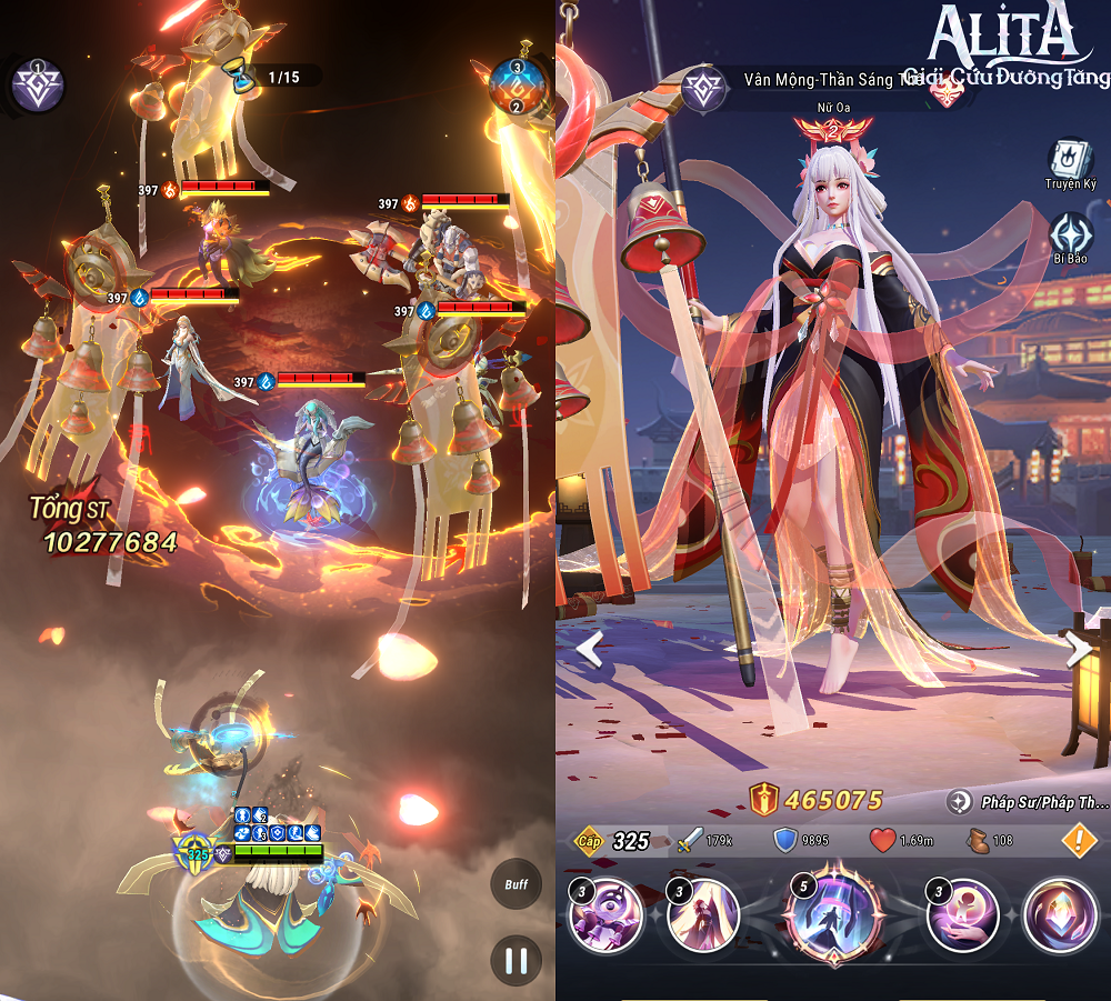 Nạp 60 củ để nâng sao Nữ Oa ngay trên Stream: Chị Đẹp Misthy “mê” Alita Giải Cứu Đường Tăng lắm rồi! alitagiaicuuduongtang misthy 5