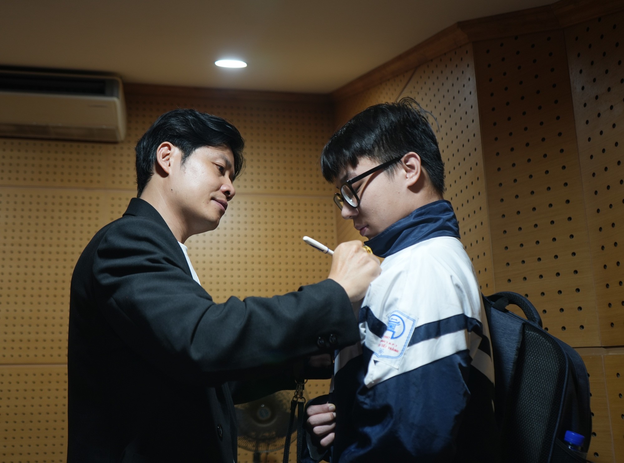 Nam sinh cho biết, em là fan của