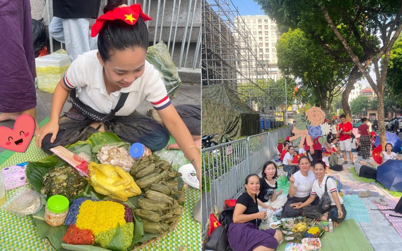 Mâm cỗ từng gây sốt trong buổi hợp luyện diễu binh lần 2 tại Quảng trường Ba Đình 