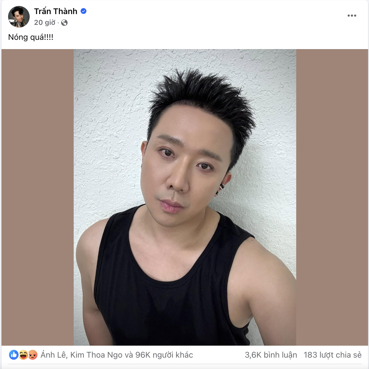 Bức ảnh khiến Trấn Thành bị