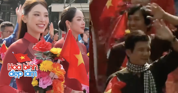 Khoảnh khắc đẹp khối nghệ sĩ diễu hành 30/4: Ngọc Châu - Tiểu Vy xuất hiện sáng bừng khung hình, 1 nam diễn viên liên tục cúi đầu anh man hinh 2025 04 30 luc 110926 1745986412248124256827 0 0 981 1872 crop 17459864271971741572091png