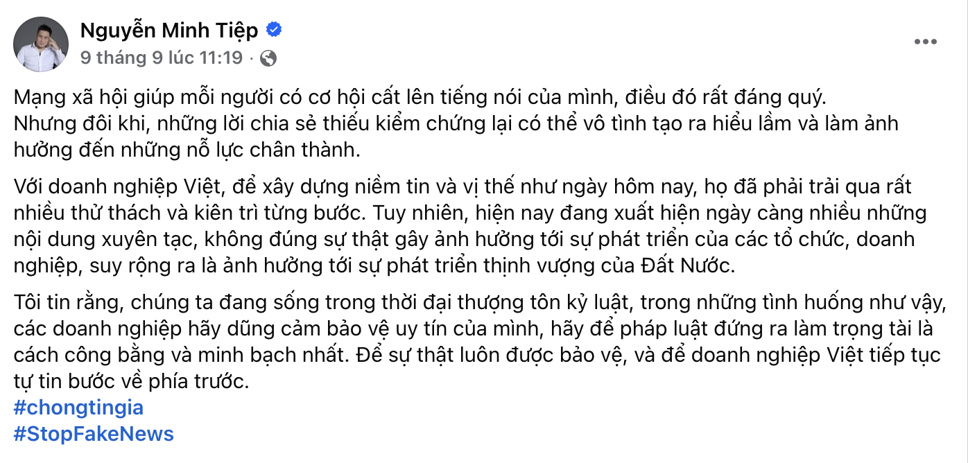 Trương Ngọc Ánh, Minh Tiệp, Lý Quí Khánh và nhiều KOLs lan toả thông điệp Trương Ngọc Ánh, Minh Tiệp, Lý Quí Khánh và nhiều KOLs lan toả thông điệp