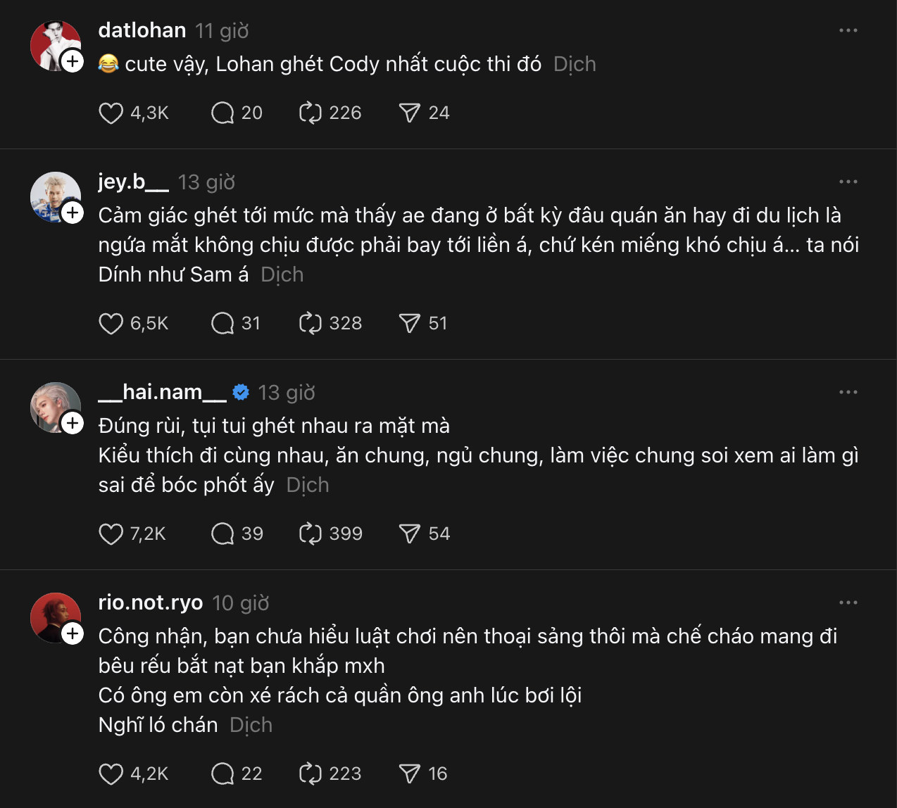 Các Anh Trai đang làm loạn MXH Threads: Cư dân mạng hoài nghi chia bè kết phái, bằng mặt không bằng lòng?- Ảnh 3. Các Anh Trai đang làm loạn MXH Threads: Cư dân mạng hoài nghi chia bè kết phái, bằng mặt không bằng lòng?- Ảnh 3.