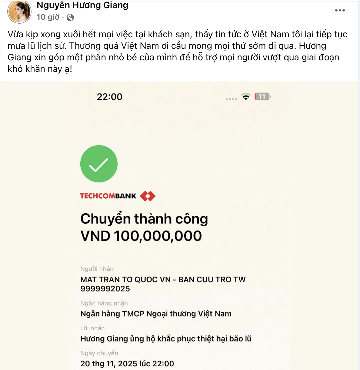 "Team qua đường" bắt gặp Hương Giang lặng lẽ về nước, nhân vật kè kè sát rạt gây chú ý anh man hinh 2025 11 21 luc 084111 17638754441301826577031 1763881411829 1763881412063607932778