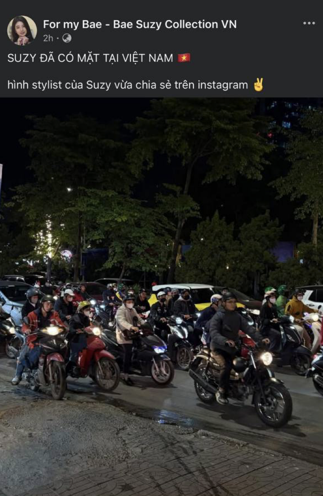 Bức ảnh check-in Hà Nội do stylist của Suzy đăng tải