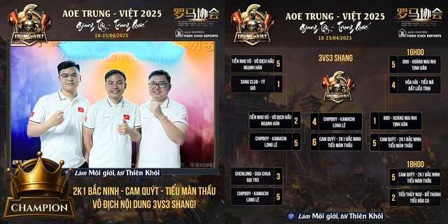 AoE Trung Việt 2025 và cái kết