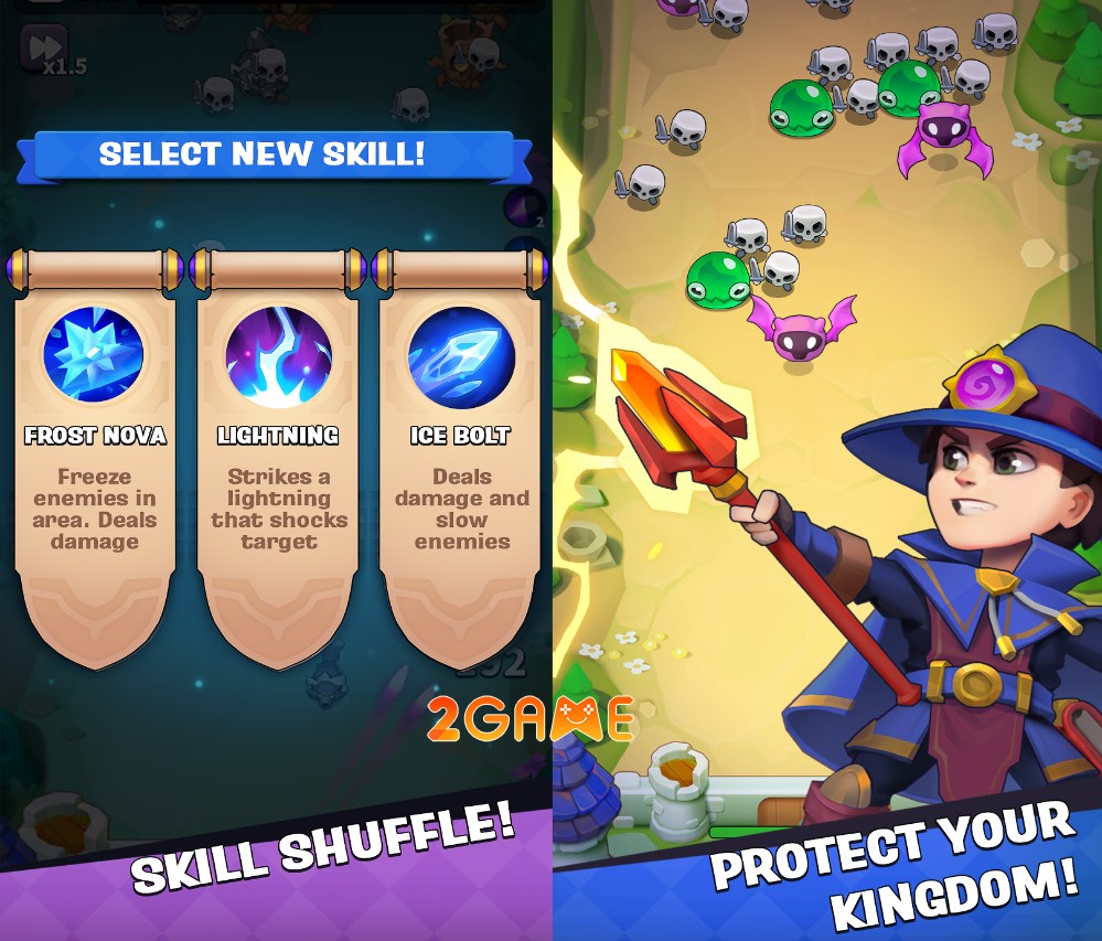 game thủ thành roguelike Archmagic Survivors TD