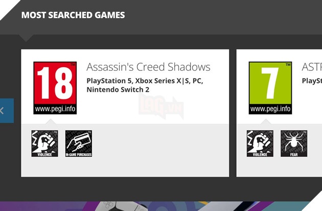 PEGI Bat Ngo Ro Ri Tin Tuc Assassin’s Creed Shadows Sap Ra Mat Tren Nintendo Switch 2 2 Assassin creed shadows