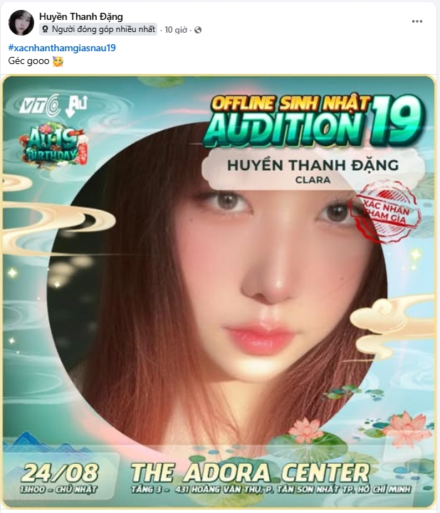 au_20_08_2025_13_56 Game thủ "rần rần" xác nhận tham gia sinh nhật Audition 19 tuổi - Bản Sắc Xứ Au au 20 08 2025 13 56