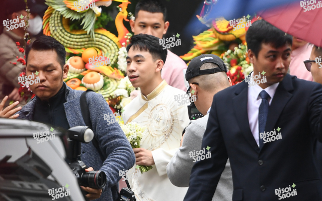 Lễ ăn hỏi Á hậu Phương Nhi và thiếu gia Vingroup: Cô dâu chính thức lộ diện, visual sáng sớm gây sốt- Ảnh 7.