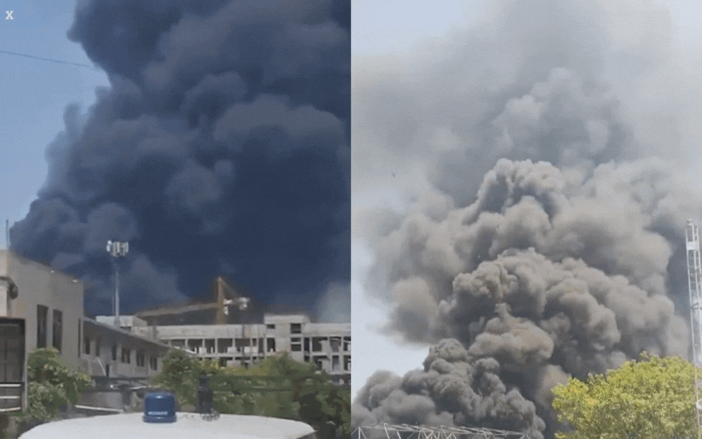 Máy bay chở 242 người bốc cháy rồi rơi xuống khu dân cư: Cột khói cao hàng trăm mét gây hỗn loạn kinh hoàng- Ảnh 1.