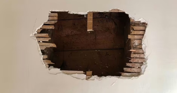 Thấy tiếng động lạ cặp đôi "tá hỏa" phát hiện thứ mắc kẹt trong tường nhà avatar1735708765548 1735708765789526252655jpg