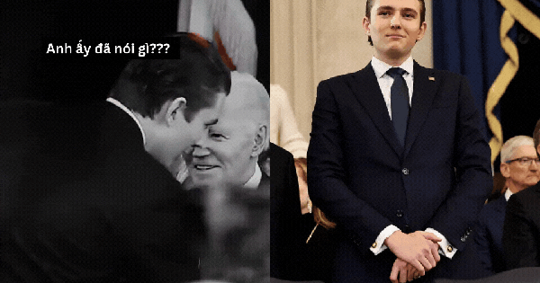 Cảnh tượng cựu Tổng thống Joe Biden và Đệ nhất công tử Barron Trump bắt tay trong lễ nhậm chức Tổng thống gây xôn xao MXH avatar1737519861951 173751986229555028403gifpng