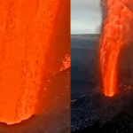 Cảnh tượng không tưởng ở Hawaii: Dung nham phun trào từ miệng núi lửa như cột lửa khổng lồ, cao ngang tháp Eiffel avatar1748260733512 1748260734153660916070 97 0 600 960 crop 17482607850321178225548gifpng