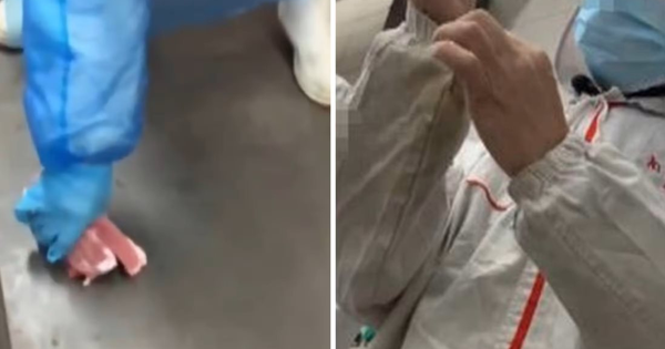 Thực trạng bẩn "ngoài sức tưởng tượng" trong nhà máy giết thịt 2.000 con lợn/ngày ở Trung Quốc: Giặt khăn bằng nước bẩn để lau xúc xích, nhặt miếng thịt rơi xuống sàn mang đi đóng gói cho khách... avatar1749196367459 17491963679771791719797 0 0 686 1098 crop 17491963956901844636776png